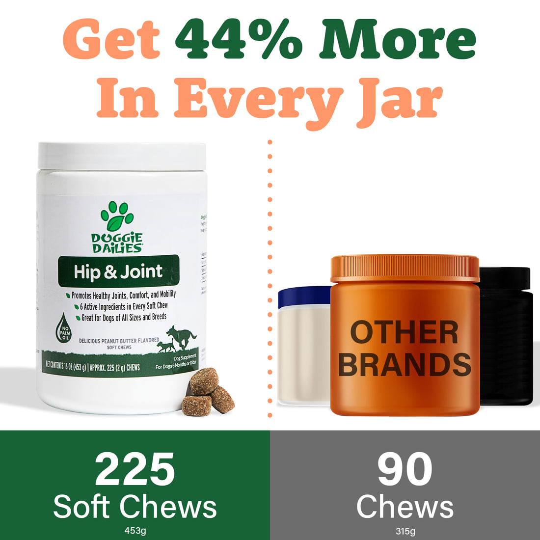 Advanced Hip and Joint Supplement for Dogs Doggie Dailies