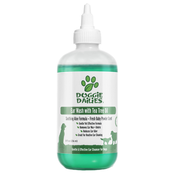 Cleansing Ear Wash for Dogs With Tea Tree Oil & Soothing Aloe Vera